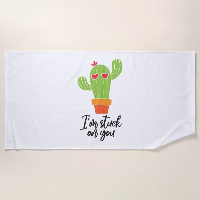 Serviette De Plage Couple Cadeau Je Suis Sur Vous (Devant)