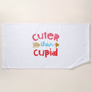 Serviette De Plage Couple Cadeau Plus doux que Cupid
