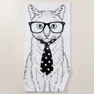 Serviette De Plage Couples de chat