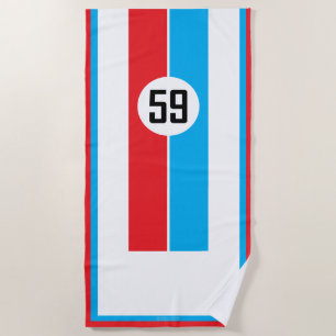 Serviette De Plage Courses d'endurance classique 59