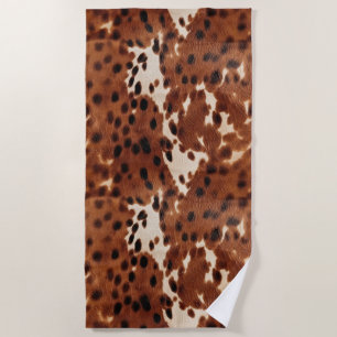 Serviette De Plage Cowboy noir Brown occidental