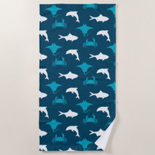Serviette De Plage Créature marine de mer