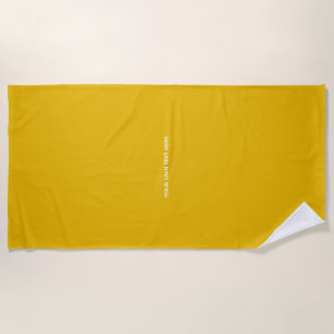 Serviette De Plage Créez Votre Propre Conception Personnalisée Jaune