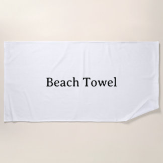 Serviette De Plage Créez Votre Propre Promotion de Marque Simple