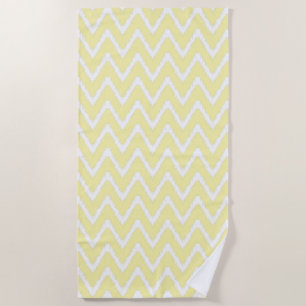 Serviette De Plage Crème Cottage Sud Chevrons
