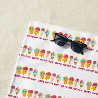 Serviette De Plage crème glglace