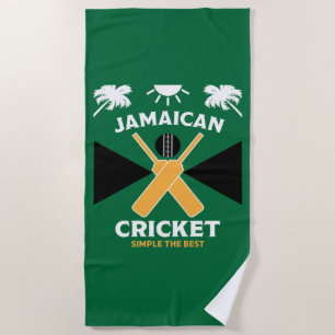 Serviette De Plage Cricket jamaïcain