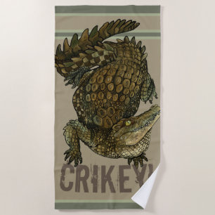 Serviette De Plage Crocodile Crikey !