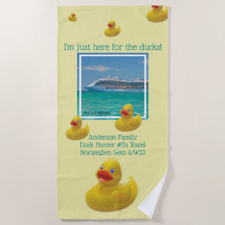 Serviette De Plage Croisière famille de canards croisières