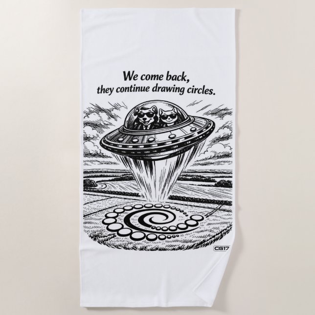Serviette De Plage Crop Circles  (Devant)