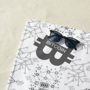 Serviette De Plage Cryptomonnaie numérique Bitcoin