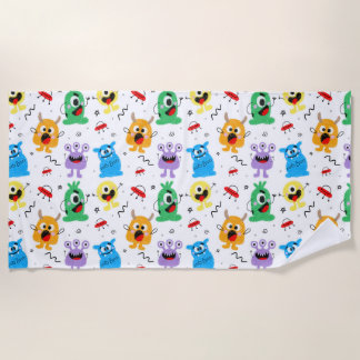 Serviette De Plage Cute Little Monsters