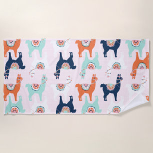 Serviette de plage Cute Llama