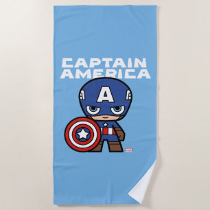 Serviette De Plage Cute Mini Captain America