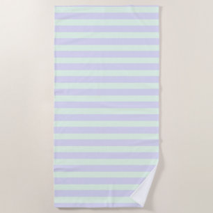 Serviette De Plage Cute Moderne Lavande & Monnaie Vert Gratté