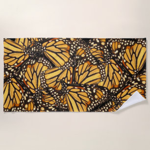 Serviette de plage d'abrégé sur papillon de