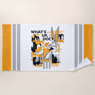Serviette De Plage DAFFY DUCK™ & BUGS BUNNY™ Glitch