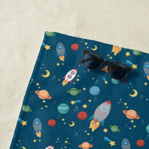 Serviette de plage d'amusement d'espace