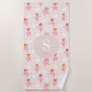 Serviette De Plage Dancer Swan Personalized