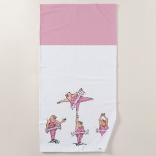 Serviette De Plage Danseurs de ballet Tutu Rose