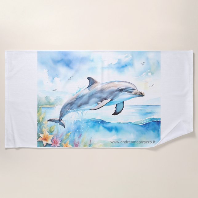 Serviette De Plage Dauphin (Devant)