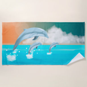 Serviette De Plage Dauphins