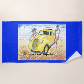 Serviette de plage de 1937 Fiat Topolino