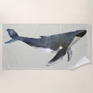 Serviette de plage de baleine à bosse