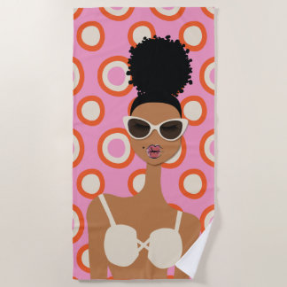 Serviette de plage de Bikini blanc