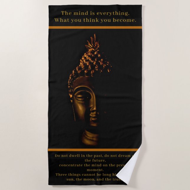 Serviette de plage de Bouddha (Devant)