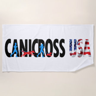 Serviette de plage de Canicross Etats-Unis