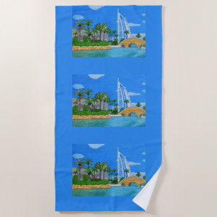 serviette de plage de Dubaï, Émirats arabes unis 