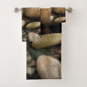 Serviette de plage de galets