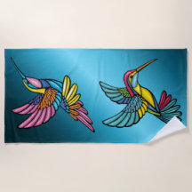 Serviette de plage de Humming Birds