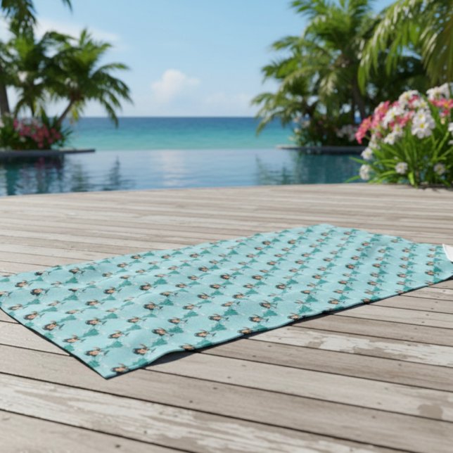 Serviette de plage de Jasmine (Créateur téléchargé)