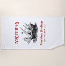 Serviette de plage de luxe maritime exclusive Anti