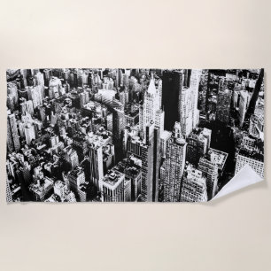 Serviette De Plage De Manhattan au ciel