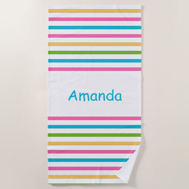 Serviette de plage de Monogram (Devant)