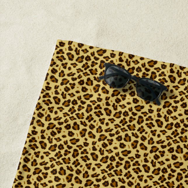Serviette de plage de motif de poster de animal de (En situation)