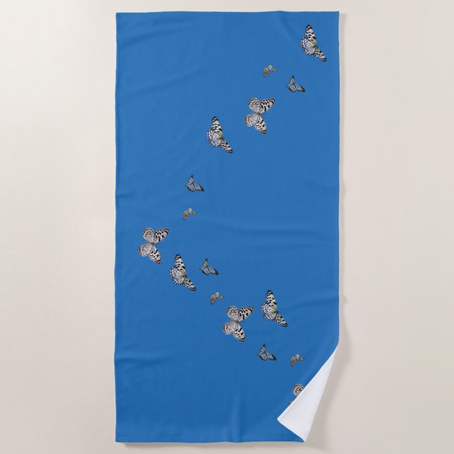 Serviette de plage de papillon (Devant)