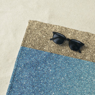 Serviette de plage de parties scintillantes de