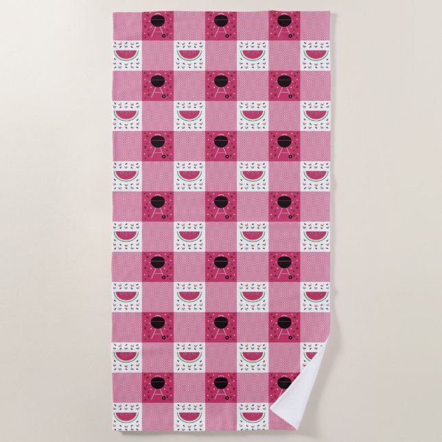 Serviette de plage de pique-nique d'été (Devant)