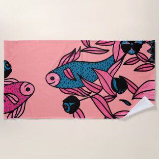 Serviette de plage de poisson