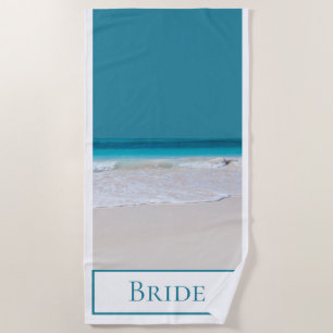 Serviette de plage de sable blanc Brides