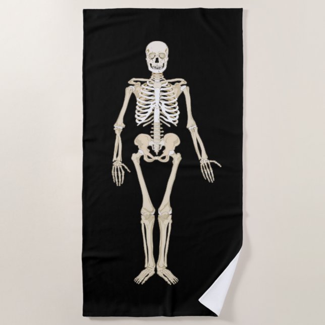Serviette de plage de Skeleton (Devant)