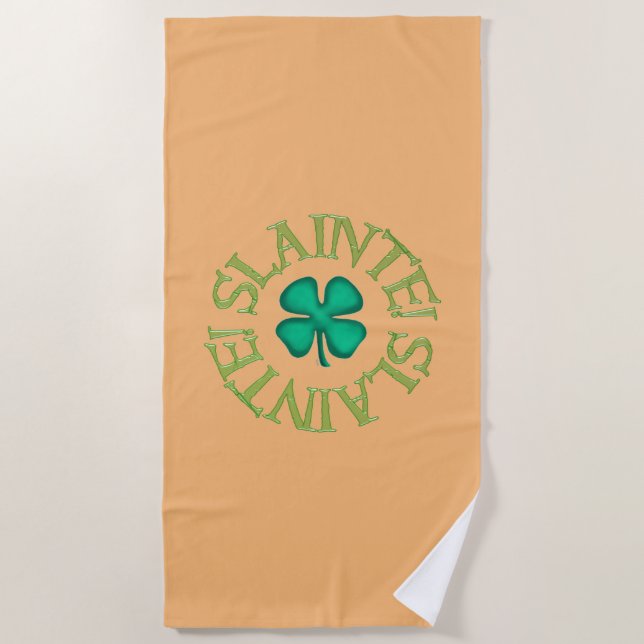 Serviette de plage de Slainte tan (Devant)