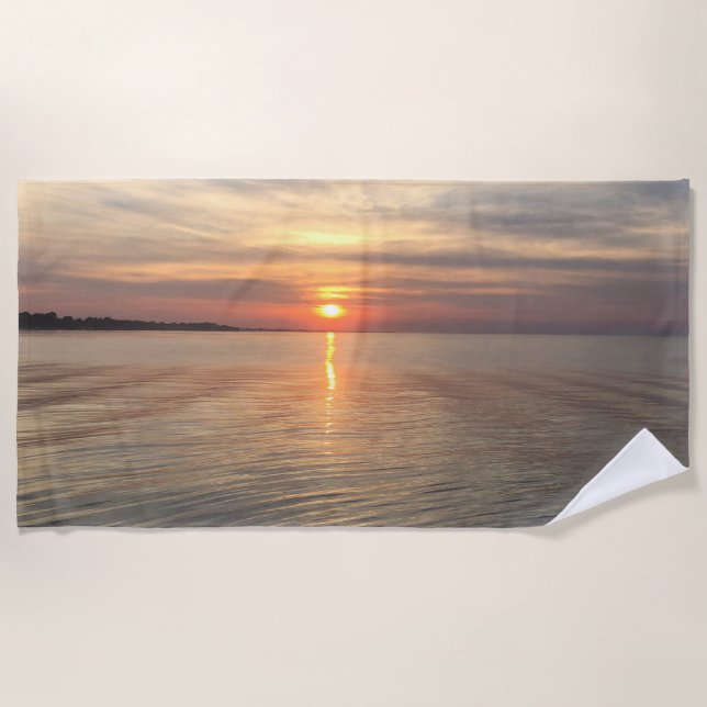 Serviette de plage de Sunset précoce (Devant)