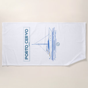 Serviette de plage de yacht de luxe Porto Cervo Sa