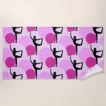 Serviette de plage de yoga