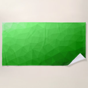 Serviette De Plage Dégradé vert clair motif lumineux de maille géomét